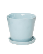 Tika Pot & Saucer | 5 inch - Chive Ceramics Studio - Pots - Chive Ceramics Studio