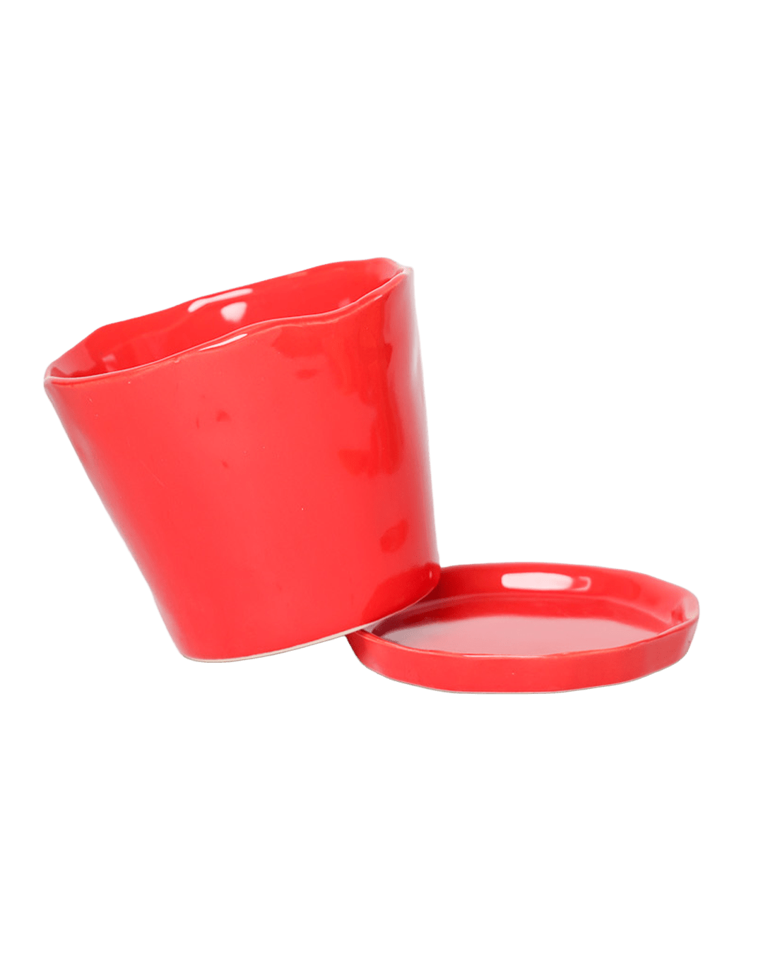 Tika Pot & Saucer | 5 inch - Chive Ceramics Studio - Pots - Chive Ceramics Studio