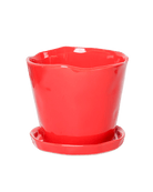 Tika Pot & Saucer | 5 inch - Chive Ceramics Studio - Pots - Chive Ceramics Studio