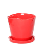 Tika Pot & Saucer | 8 & 10 inch - Chive Ceramics Studio - Pots - Chive Ceramics Studio