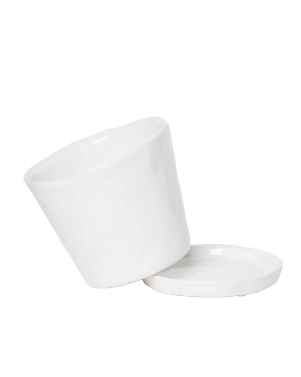 Tika Pot & Saucer | 8 & 10 inch - Chive Ceramics Studio - Pots - Chive Ceramics Studio