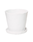 Tika Pot & Saucer | 8 & 10 inch - Chive Ceramics Studio - Pots - Chive Ceramics Studio