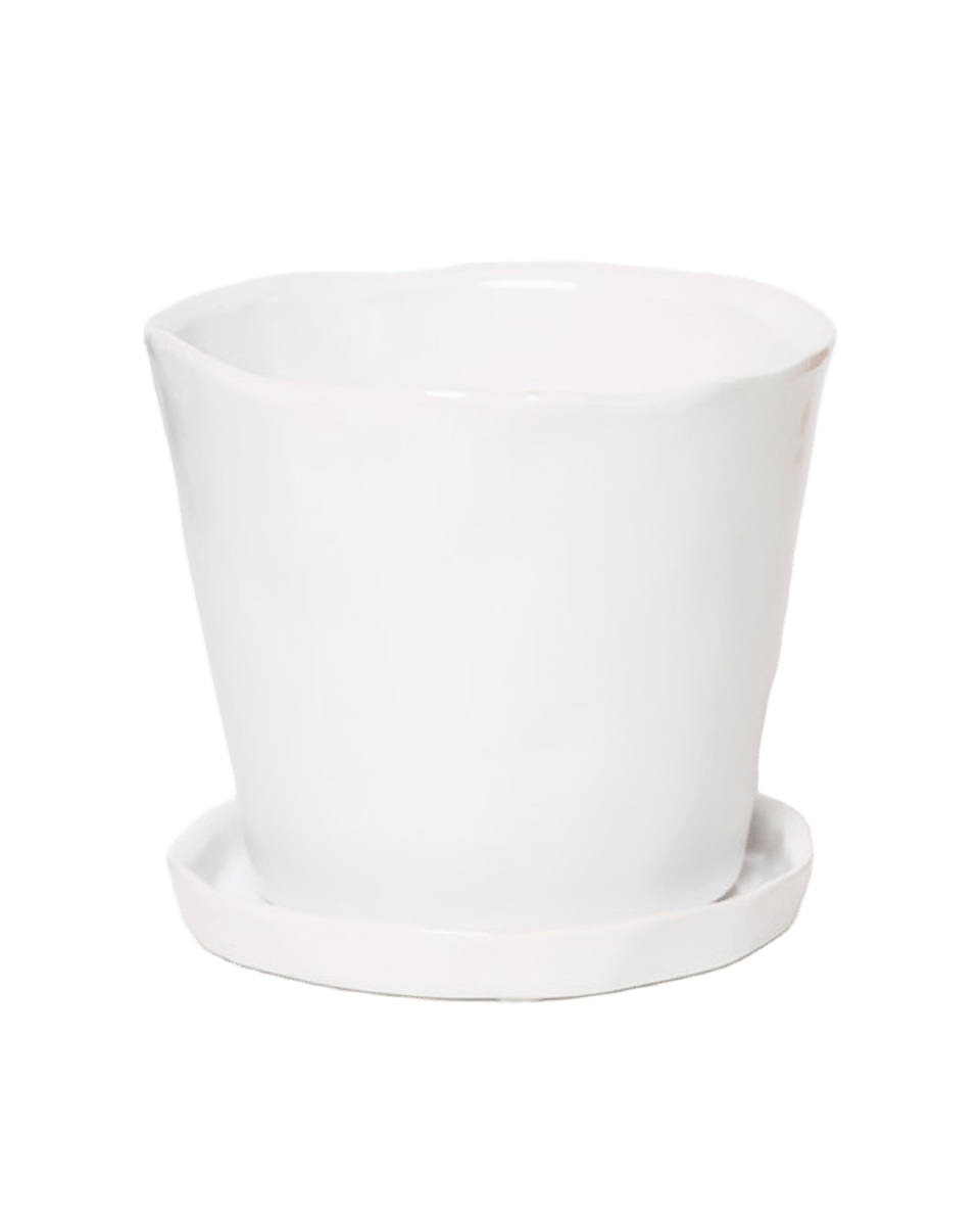 Tika Pot & Saucer | 8 & 10 inch - Chive Ceramics Studio - Pots - Chive Ceramics Studio