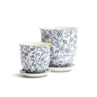 Liberte Porcelain Pot And Saucer Set With Drainage - Chive Ceramics Studio - Pots - Chive Ceramics Studio