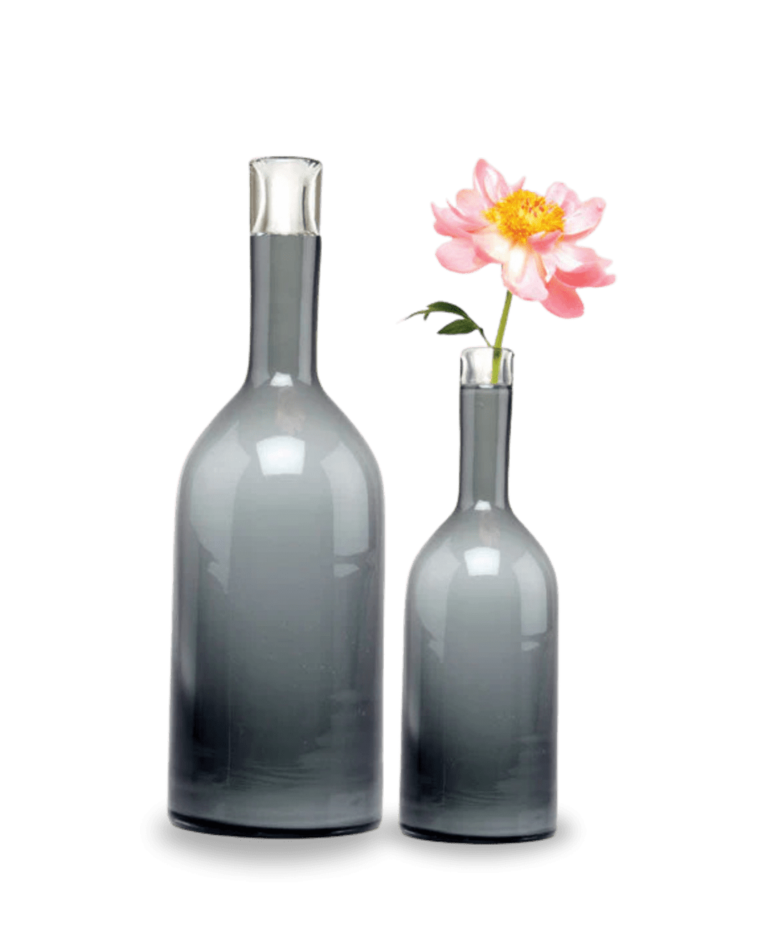 Bottle Glass Decorative Flower Vase - Chive Ceramics Studio - Vases - Chive US