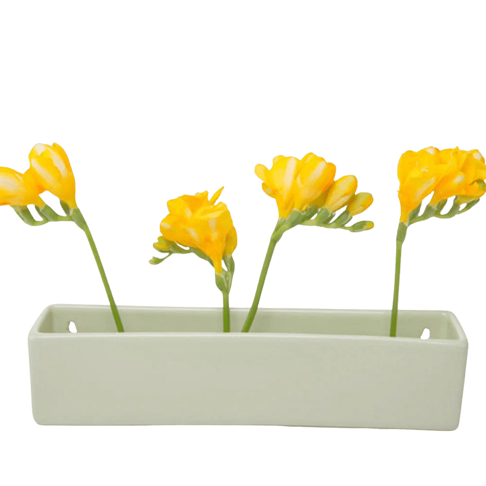 Wall Brick Ceramic Modern Wall Planter For Succulents - Chive Ceramics Studio - Pots - Chive US