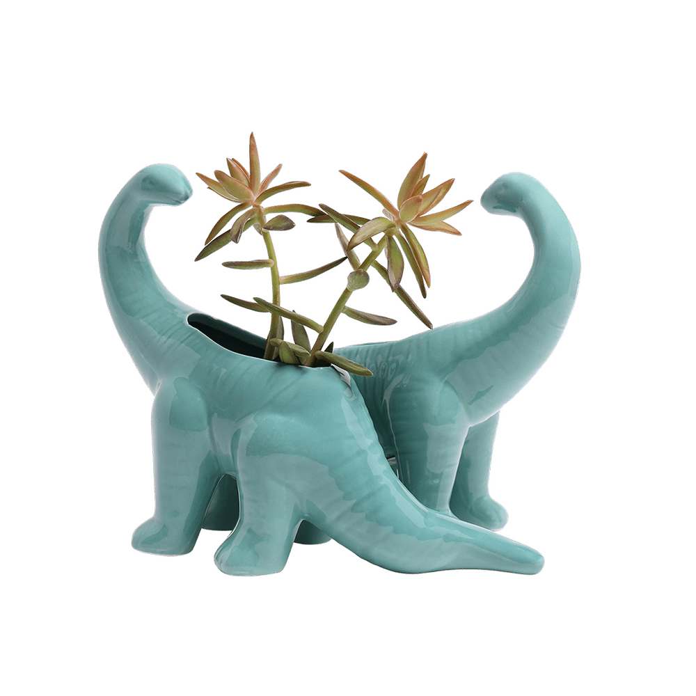 Dinosaur Ceramic Indoor Plant Pot For Succulents - Chive Ceramics Studio - Pots - Chive US