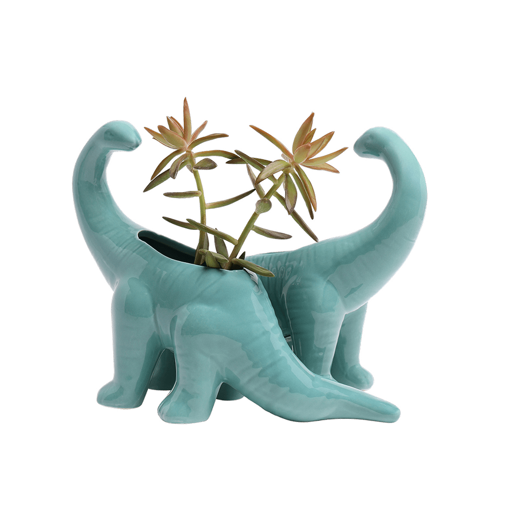 Brontosaurus Ceramic Indoor Plant Pot for Succulents - Chive Ceramics Studio - Pots - Chive Ceramics Studio
