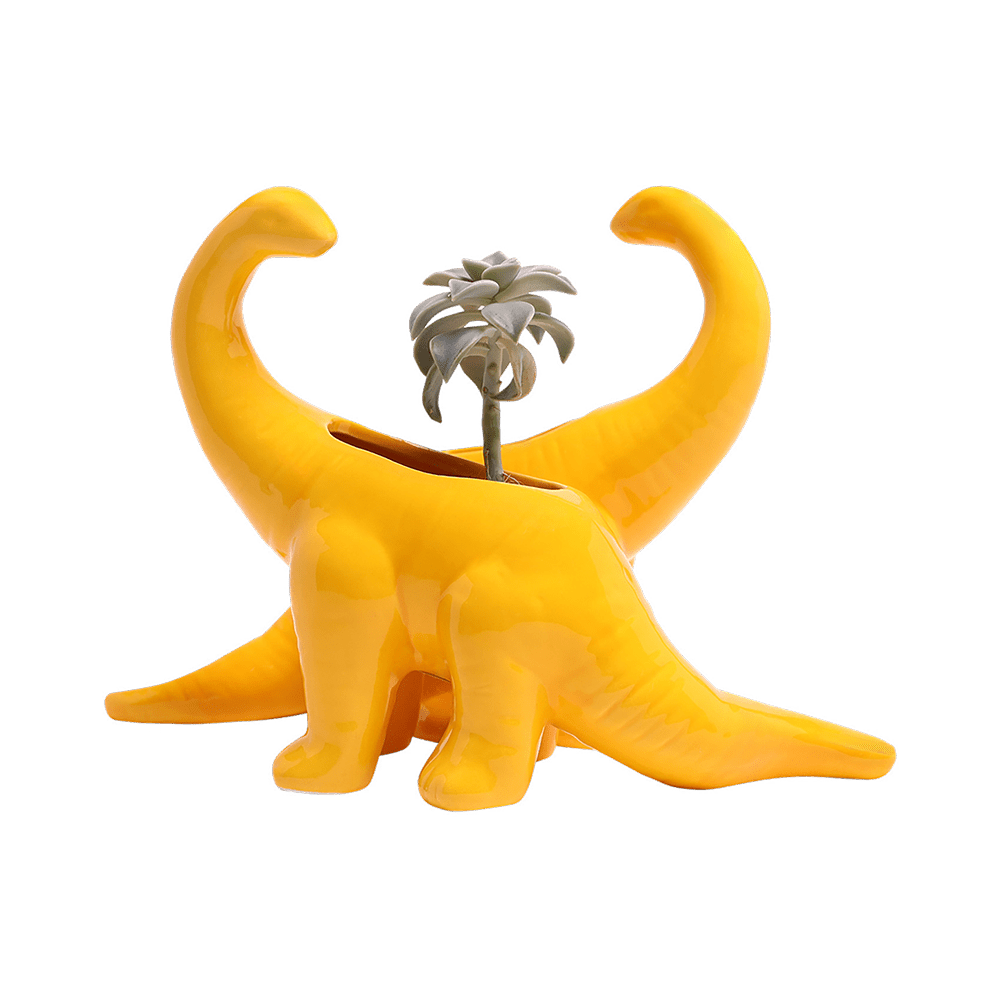 Brontosaurus Ceramic Indoor Plant Pot for Succulents - Chive Ceramics Studio - Pots - Chive Ceramics Studio