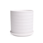 Virago White 5" Porcelain Pot - Chive Ceramics Studio - Pots - Chive Wholesale