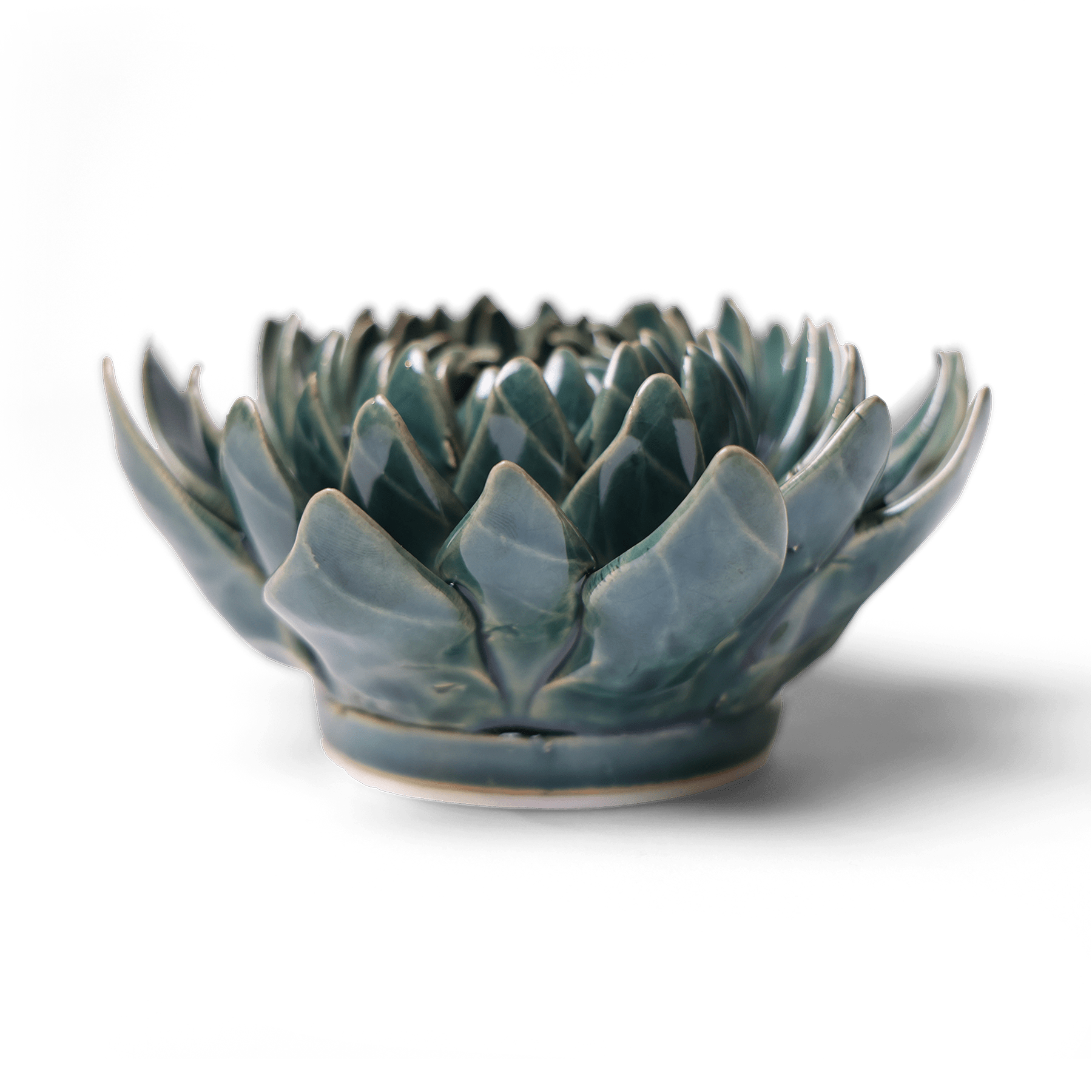 Ceramic Flower Wall Art Dahlia Green 11 - Chive Ceramics Studio - Ceramic Flowers - Chive US