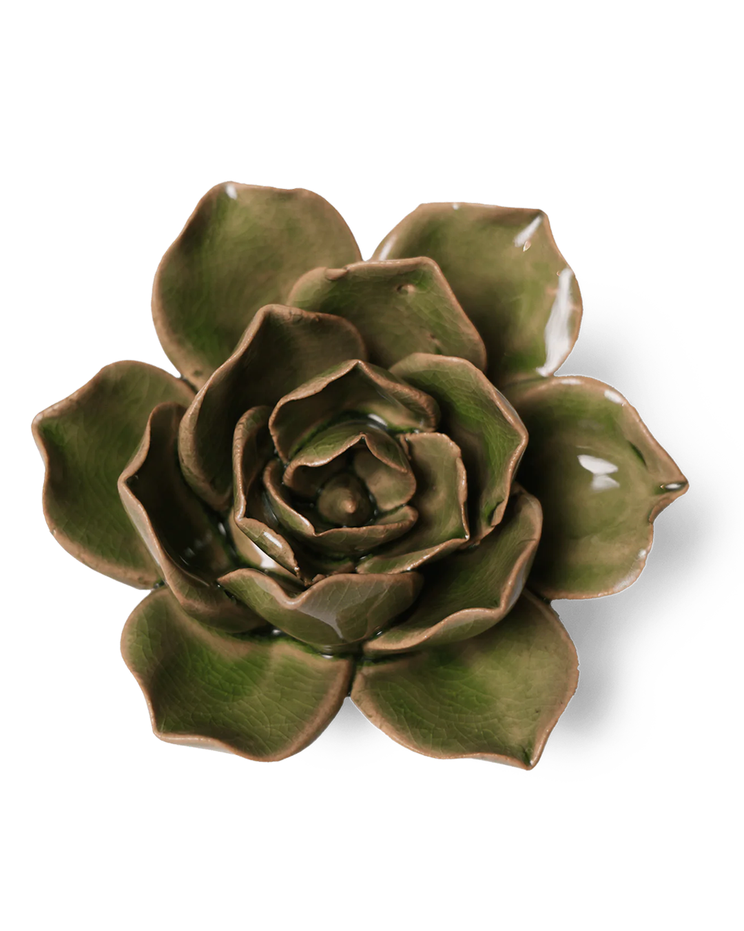Ceramic Flower Wall Art Flower Green 11 - Chive Ceramics Studio - Ceramic Flowers - Chive US