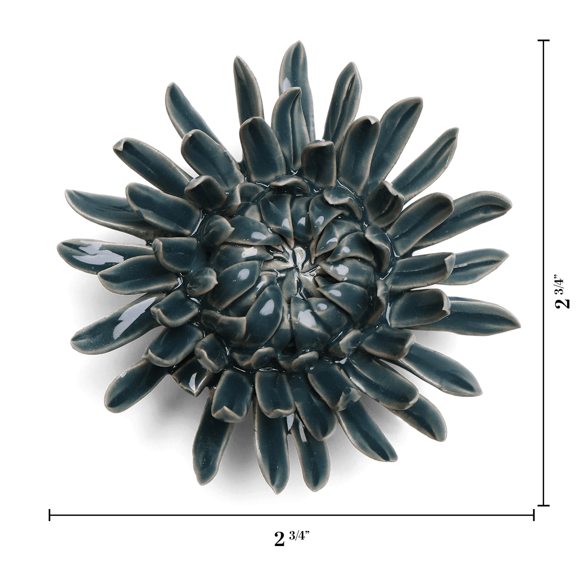 Teal Mum Ceramic Wall Flower | Classic | Chive