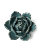 Ceramic Flower Succulent Teal 11 - Chive Ceramics Studio - Ceramic Flowers - Chive Ceramics Studio
