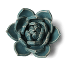 Ceramic Flower Succulent Teal 11 - Chive Ceramics Studio - Ceramic Flowers - Chive US