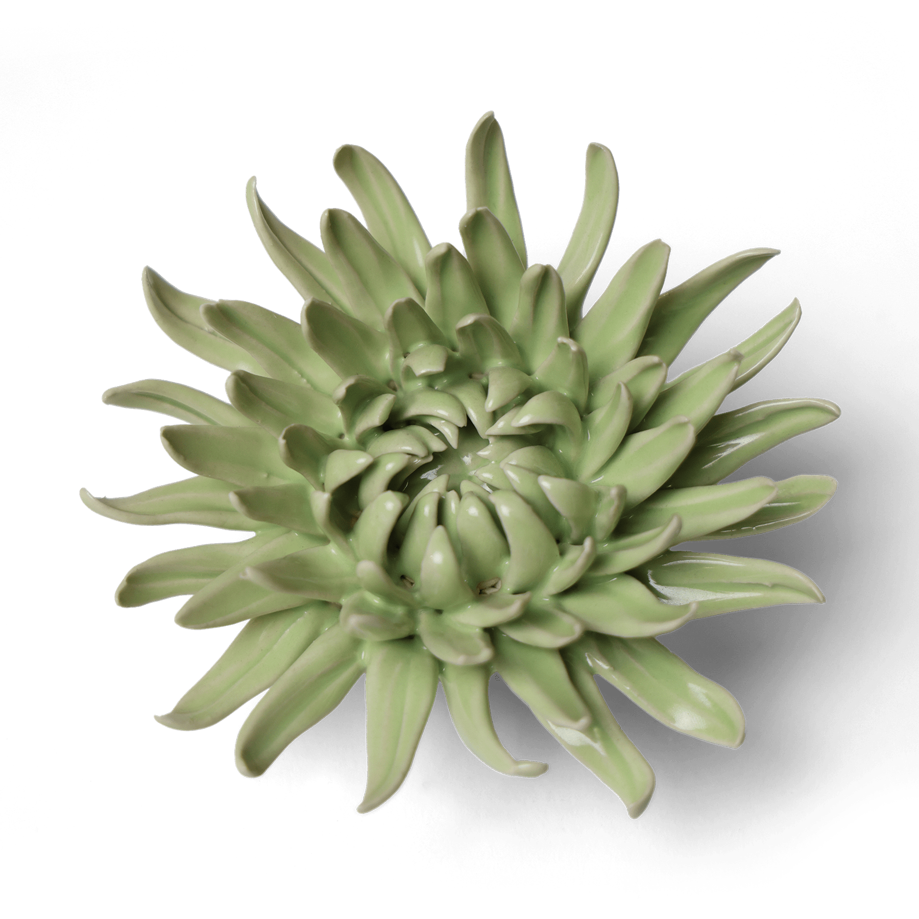 Ceramic Flower Wall Art Flower Green 12 - Chive Ceramics Studio - Ceramic Flowers - Chive US