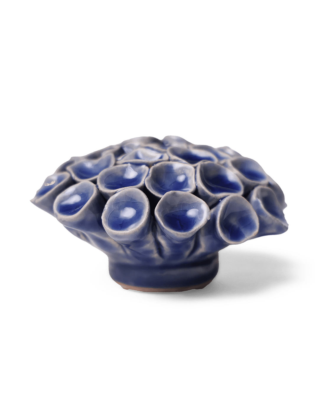 Ceramic Flower Medium Blue 12 - Chive Ceramics Studio - Ceramic Flowers - Chive Wholesale