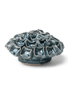 Ceramic Flower Medium Teal 12 - Chive Ceramics Studio - Ceramic Flowers - Chive Wholesale