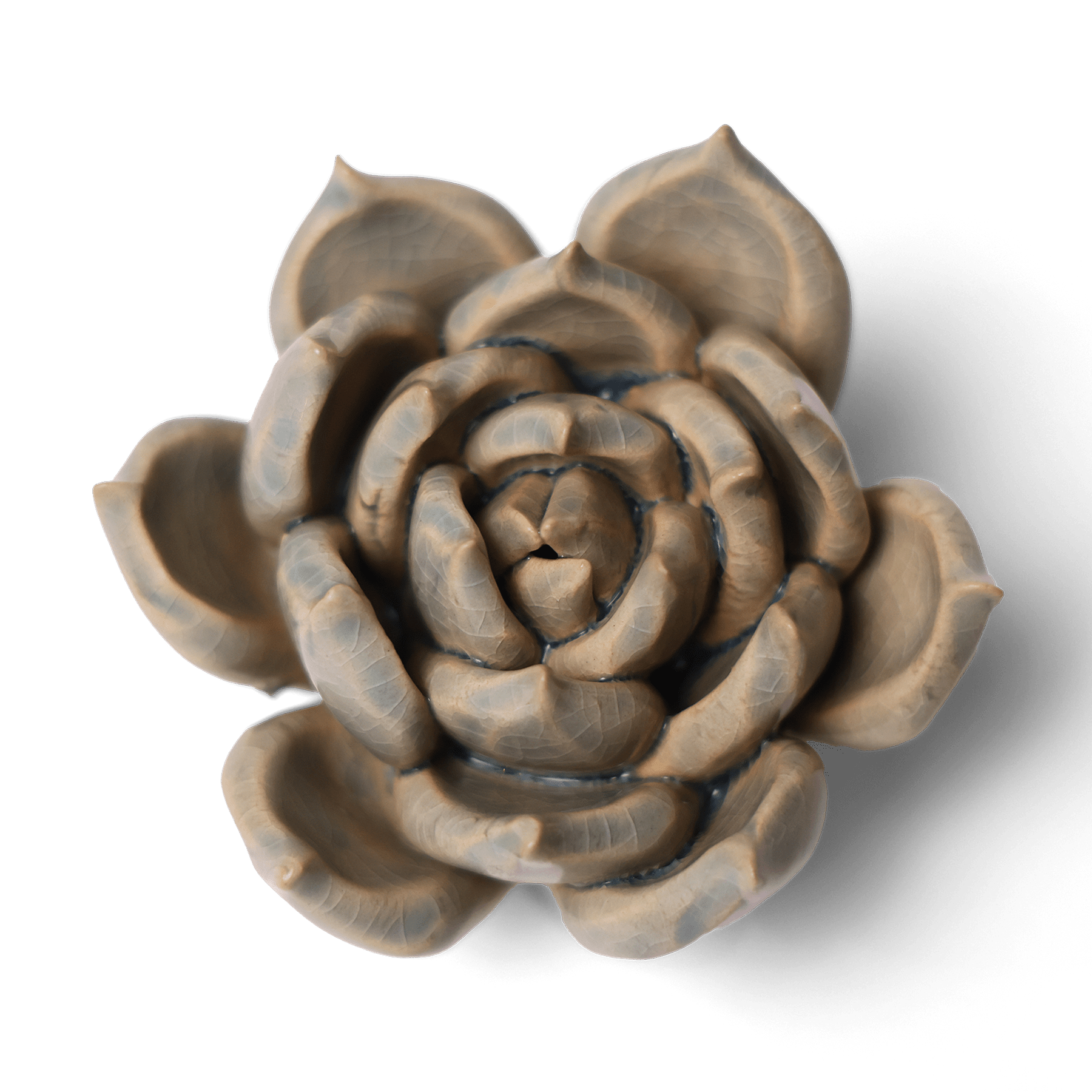 Ceramic Flower Wall Art Succulent Blue 12 - Chive Ceramics Studio - Ceramic Flowers - Chive US