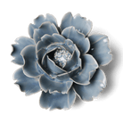 English Garden Ceramic Flower Blue Rose Wall Art - Chive Ceramics Studio - Ceramic Flowers - Chive US