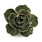 English Garden Ceramic Flower Green Ranunculus Wall Art - Chive Ceramics Studio - Ceramic Flowers - Chive US