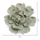 English Garden Ceramic Flower Green Rose Wall Art - Chive Ceramics Studio - Ceramic Flowers - Chive US