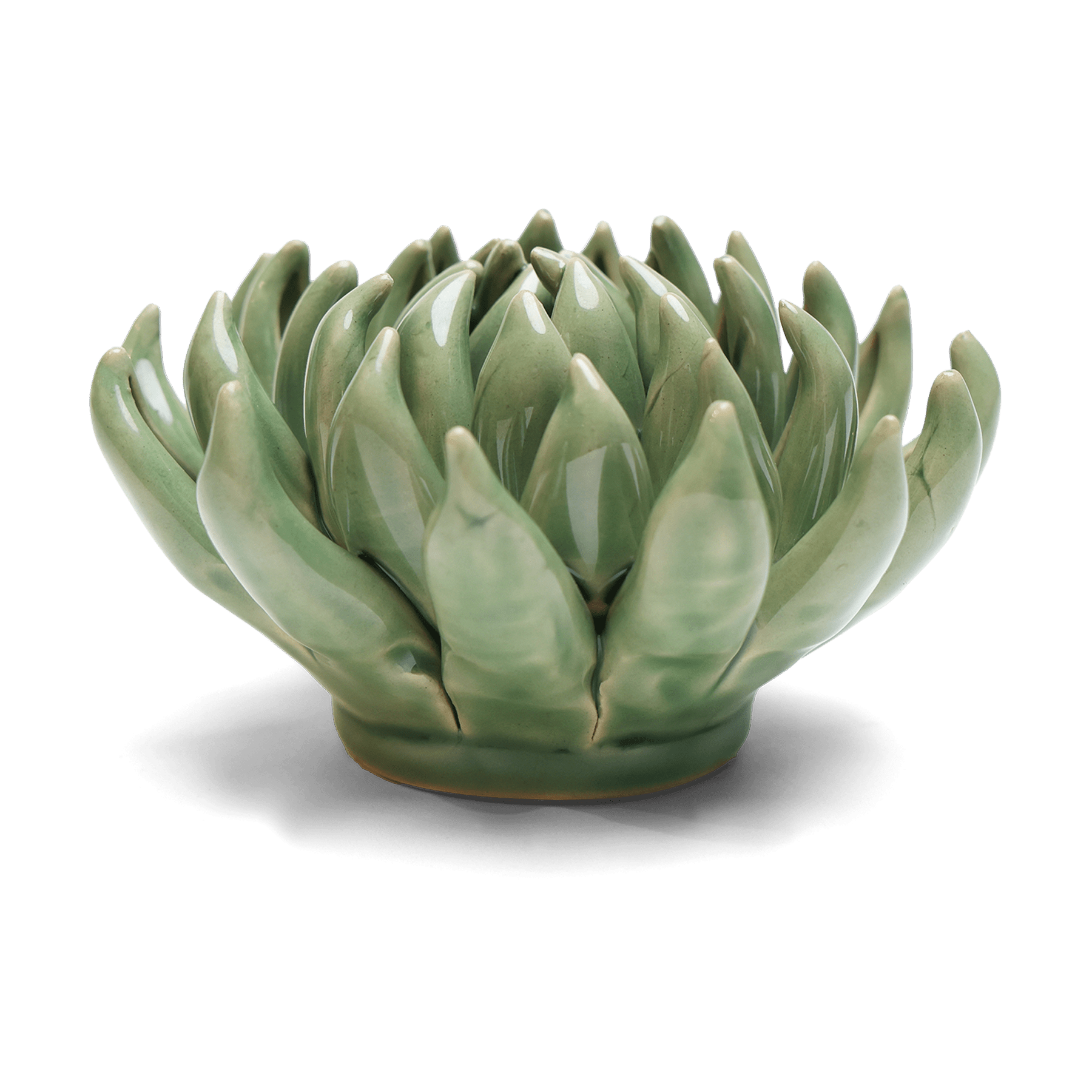 English Garden Ceramic Flower Green Large Succulent Wall Art - Chive Ceramics Studio - Ceramic Flowers - Chive US