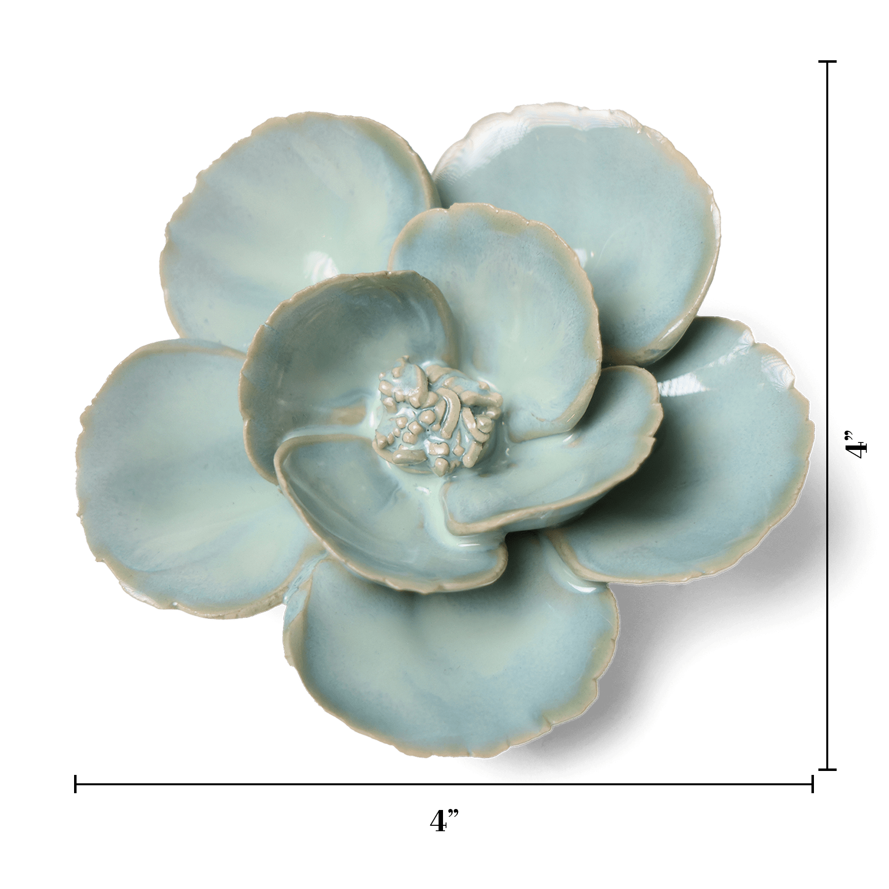 Ceramic Flower Decor Set of 4 | Toronto - Chive Ceramics Studio - Ceramic Flower Sets - Chive Ceramics Studio