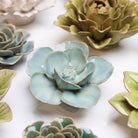 Ceramic Flower Decor Set of 4 | Toronto - Chive Ceramics Studio - Ceramic Flower Sets - Chive Ceramics Studio