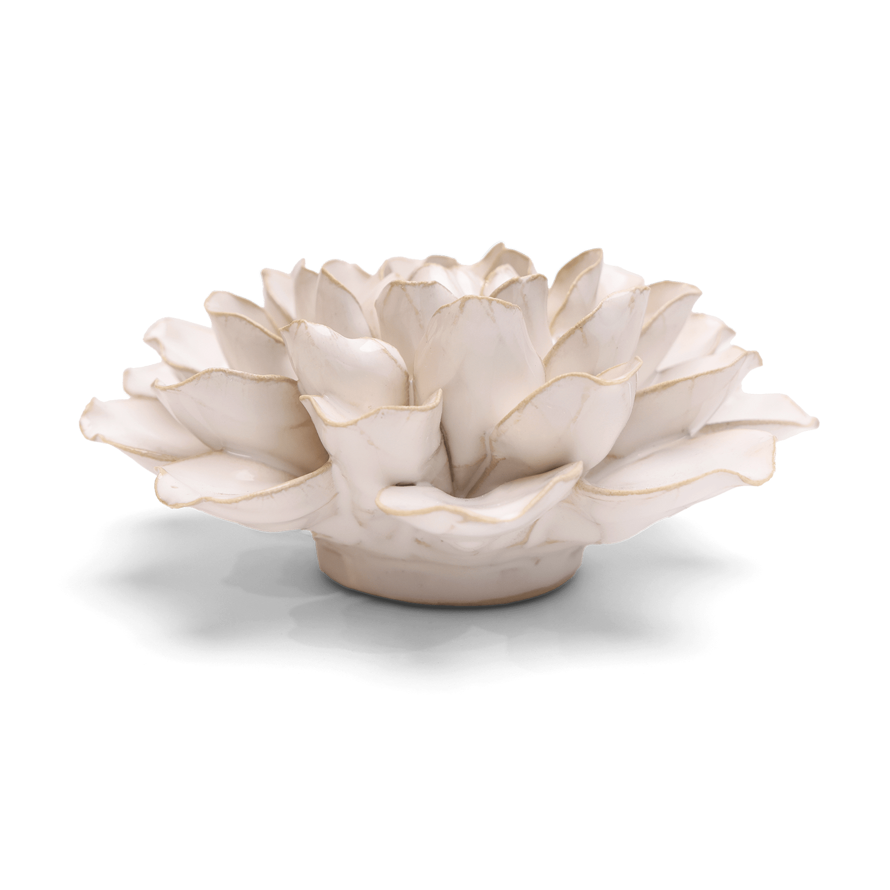 English Garden Ceramic Flower White Water Lily Wall Art - Chive Ceramics Studio - Ceramic Flowers - Chive US