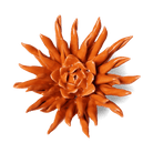 Ceramic Flower Wall Art Flower Orange 2 - Chive Ceramics Studio - Ceramic Flowers - Chive US