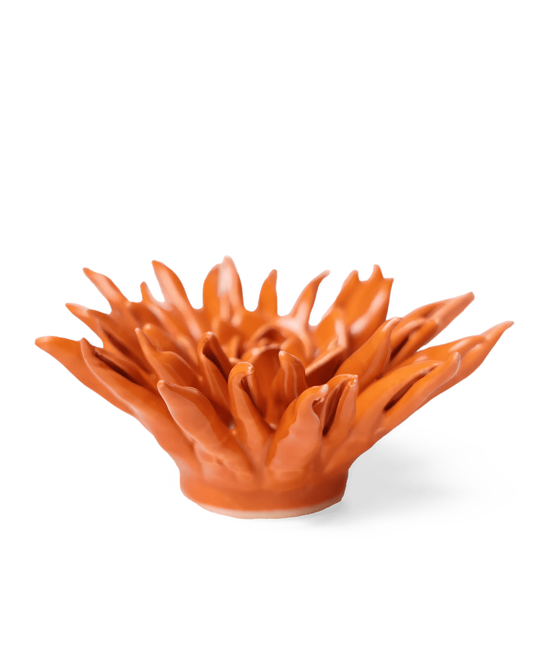 Ceramic Flower Flower Orange 2 - Chive Ceramics Studio - Ceramic Flowers - Chive Ceramics Studio