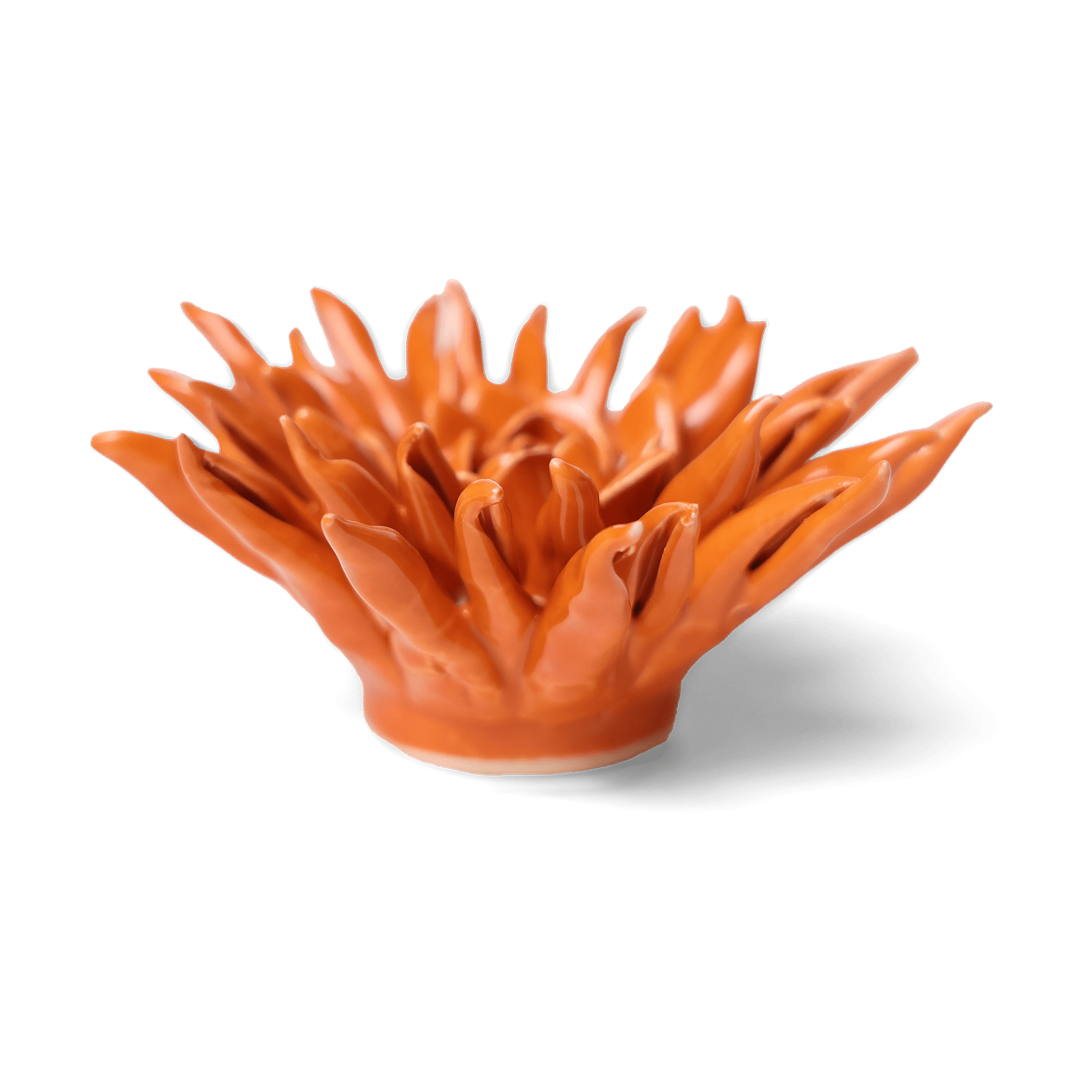 Ceramic Flower Wall Art Flower Orange 2 - Chive Ceramics Studio - Ceramic Flowers - Chive US