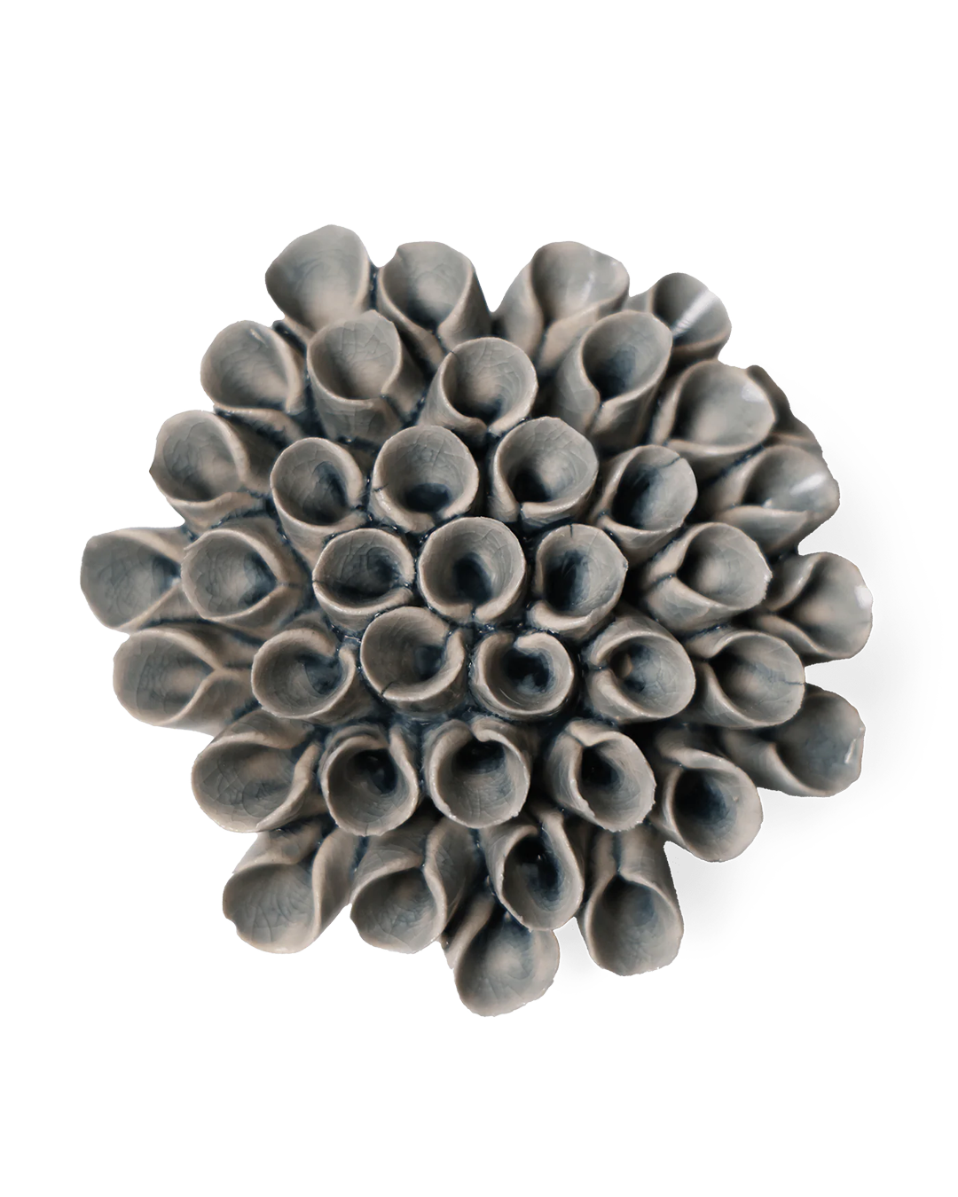 Ceramic Flower Wall Art Flower Blue 3 - Chive Ceramics Studio - Ceramic Flowers - Chive US