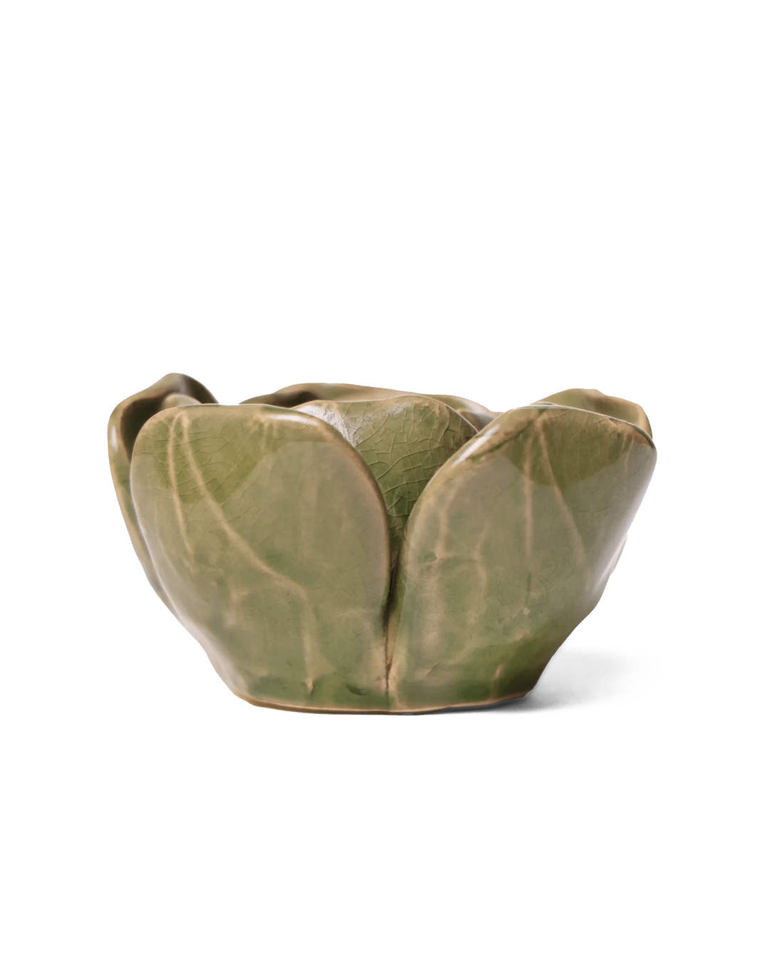 Green Rose 4  ceramic wall flower — Classic Collection — designed in Toronto by Chive Studio