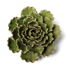 Ceramic Flower Wall Art Lettuce Green XL 5 - Chive Ceramics Studio - Ceramic Flowers - Chive US