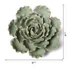 Ceramic Flower Wall Art Lettuce Mint XL 5 - Chive Ceramics Studio - Ceramic Flowers - Chive US