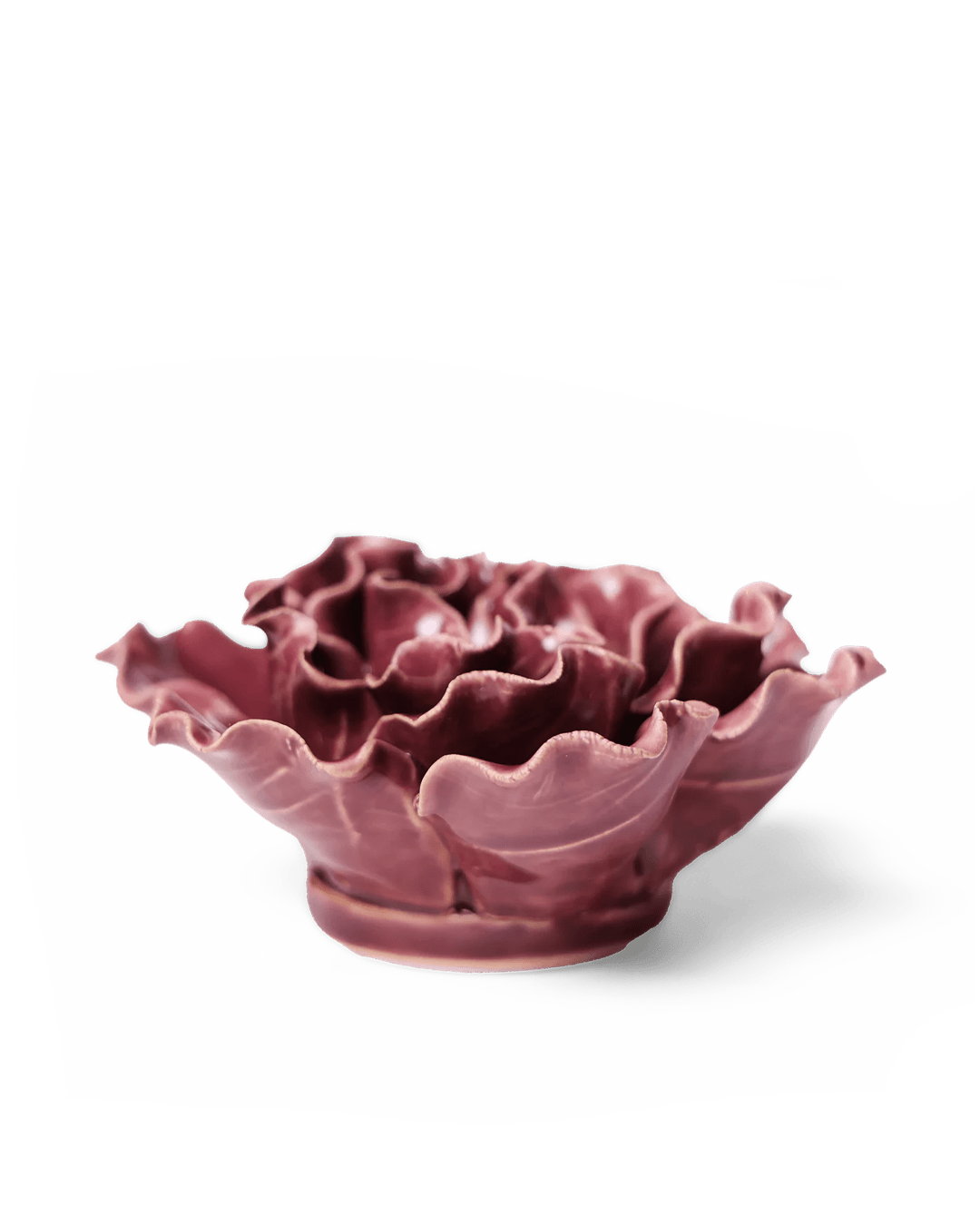 Ceramic Flower Lettuce Purple Medium - Chive Ceramics Studio - Ceramic Flowers - Chive Ceramics Studio