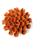 Ceramic Flower Wall Art Polyp Orange Large - Chive Ceramics Studio - Ceramic Flowers - Chive US