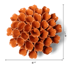 Ceramic Flower Wall Art Polyp Orange Large - Chive Ceramics Studio - Ceramic Flowers - Chive US