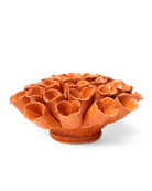 Ceramic Flower Polyp Orange Large - Chive Ceramics Studio - Ceramic Flowers - Chive Ceramics Studio