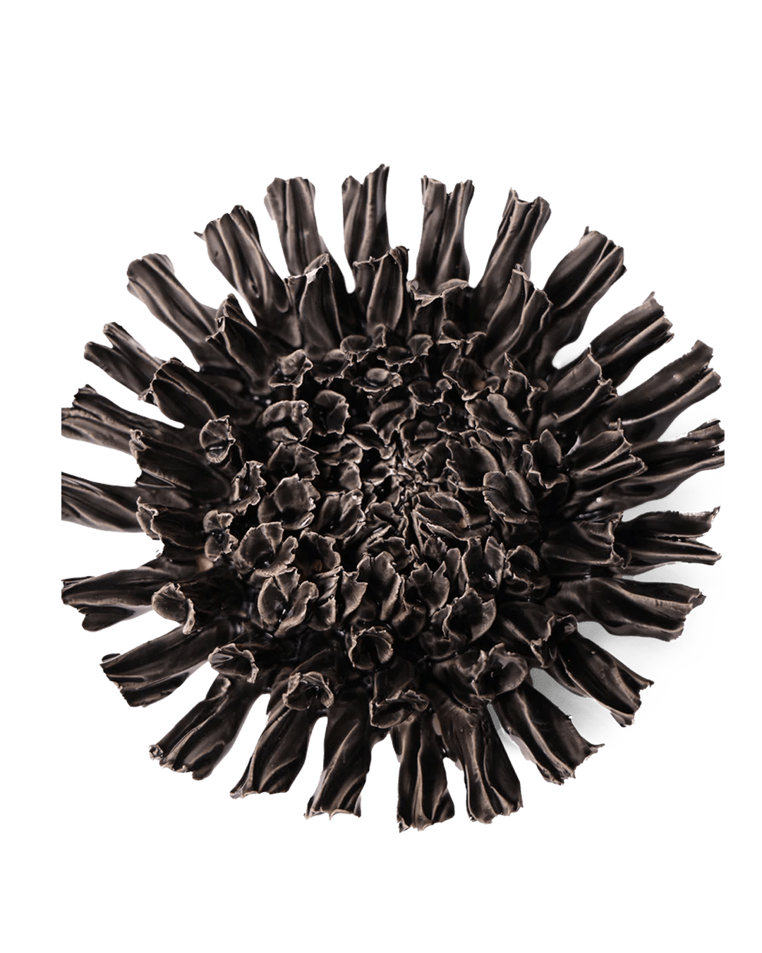 Ceramic Flower Fractal Black 5 - Chive Ceramics Studio - Ceramic Flowers - Chive Wholesale