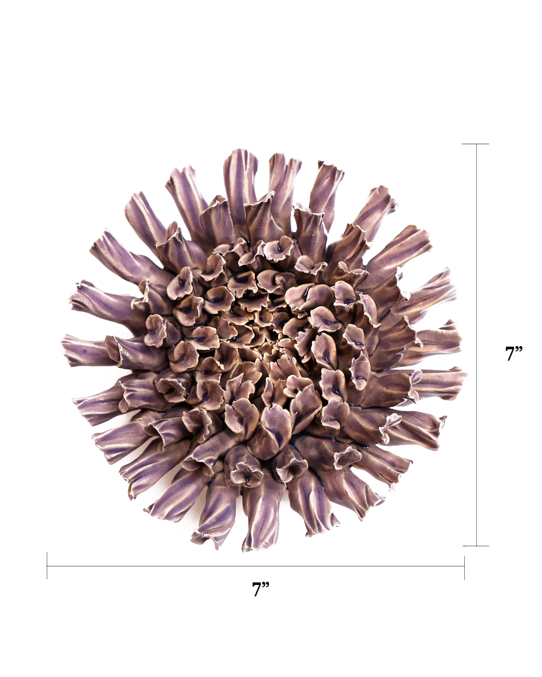 Ceramic Flower Wall Art Fractal Lilac 5 - Chive Ceramics Studio - Ceramic Flowers - Chive US