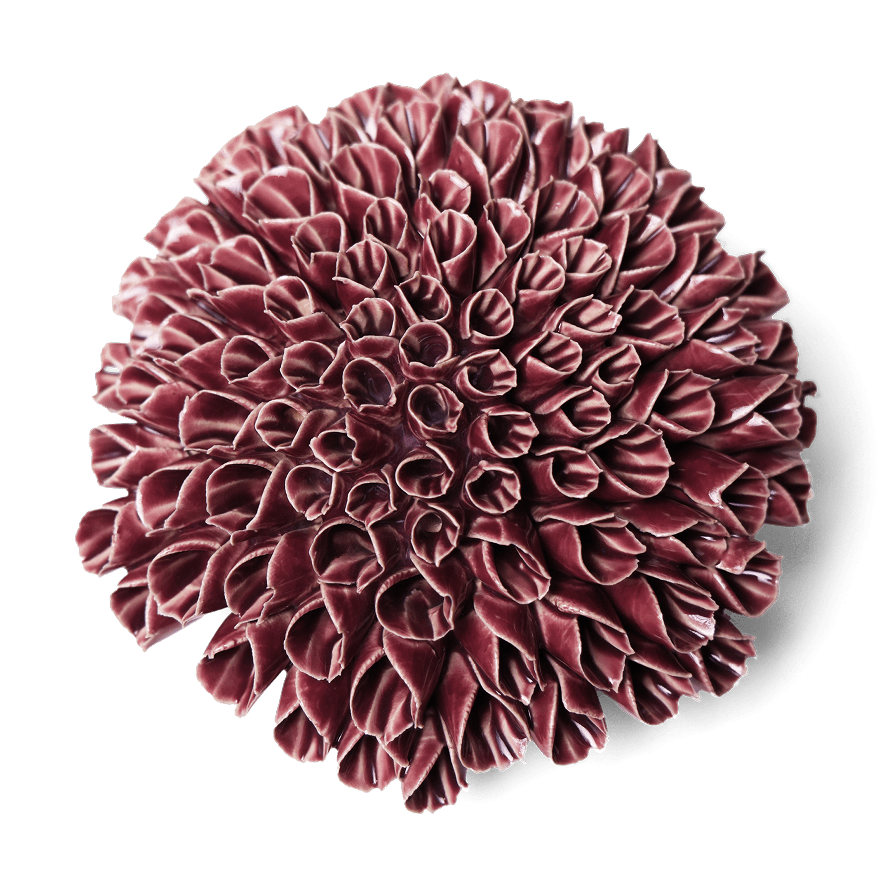 Ceramic Flower Wall Art Anemone Purple Large - Chive Ceramics Studio - Ceramic Flowers - Chive US