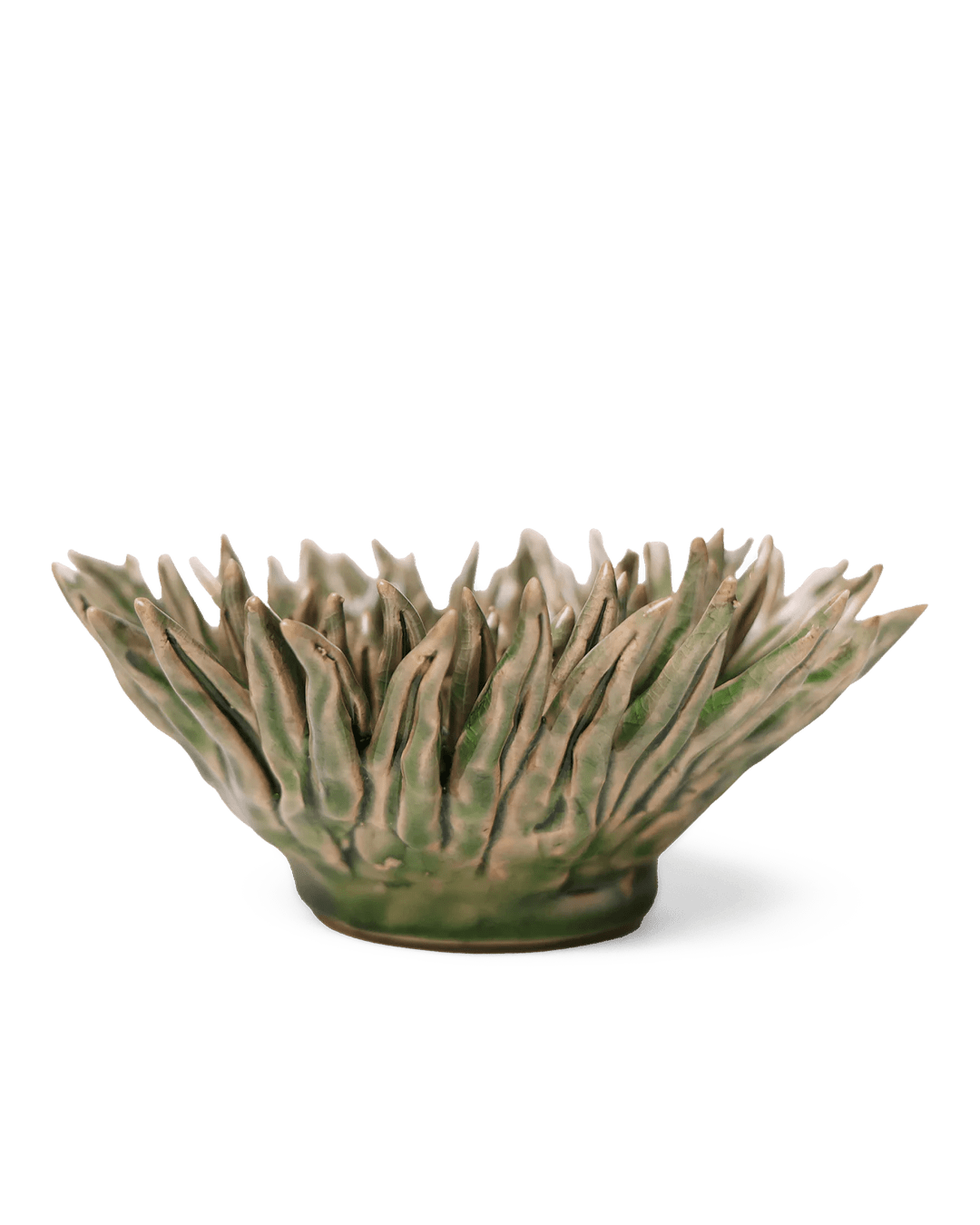 Ceramic Flower Mum Olive 5 - Chive Ceramics Studio - Ceramic Flowers - Chive Ceramics Studio