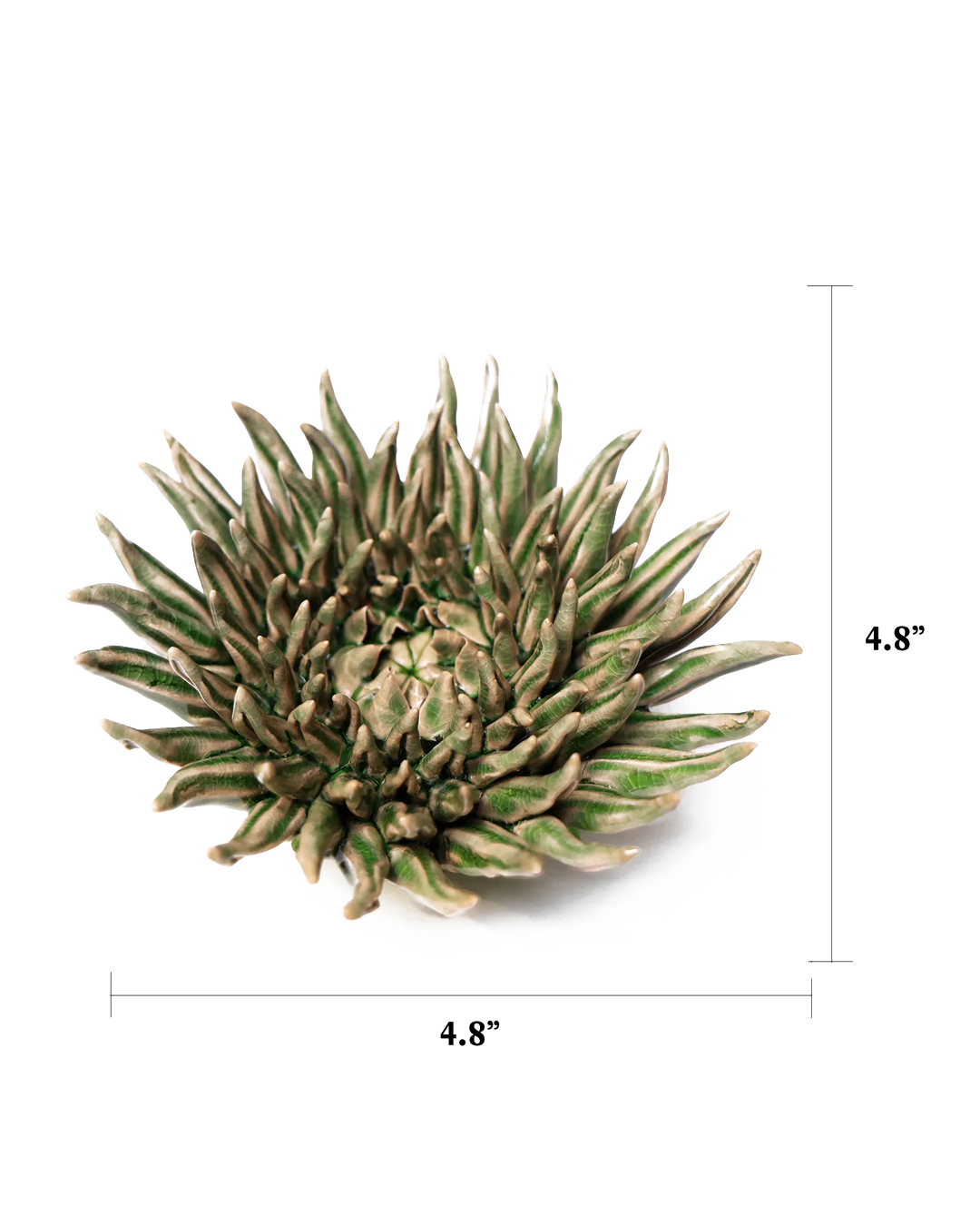 Ceramic Flower Mum Olive 5 - Chive Ceramics Studio - Ceramic Flowers - Chive US