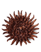 Ceramic Flower Wall Art Mum Chocolate 5 - Chive Ceramics Studio - Ceramic Flowers - Chive US