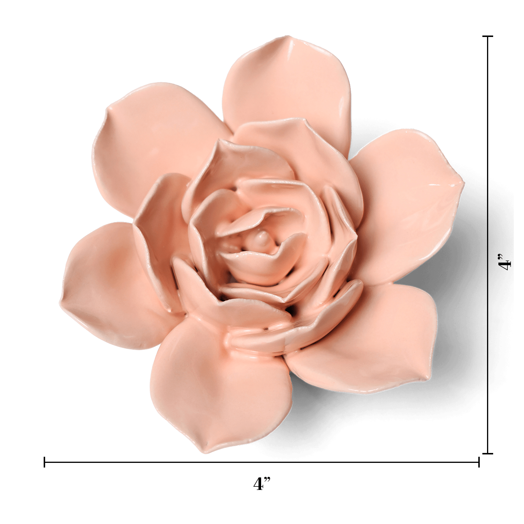 Ceramic Flower Wall Art Flower Pink 6 - Chive Ceramics Studio - Ceramic Flowers - Chive US