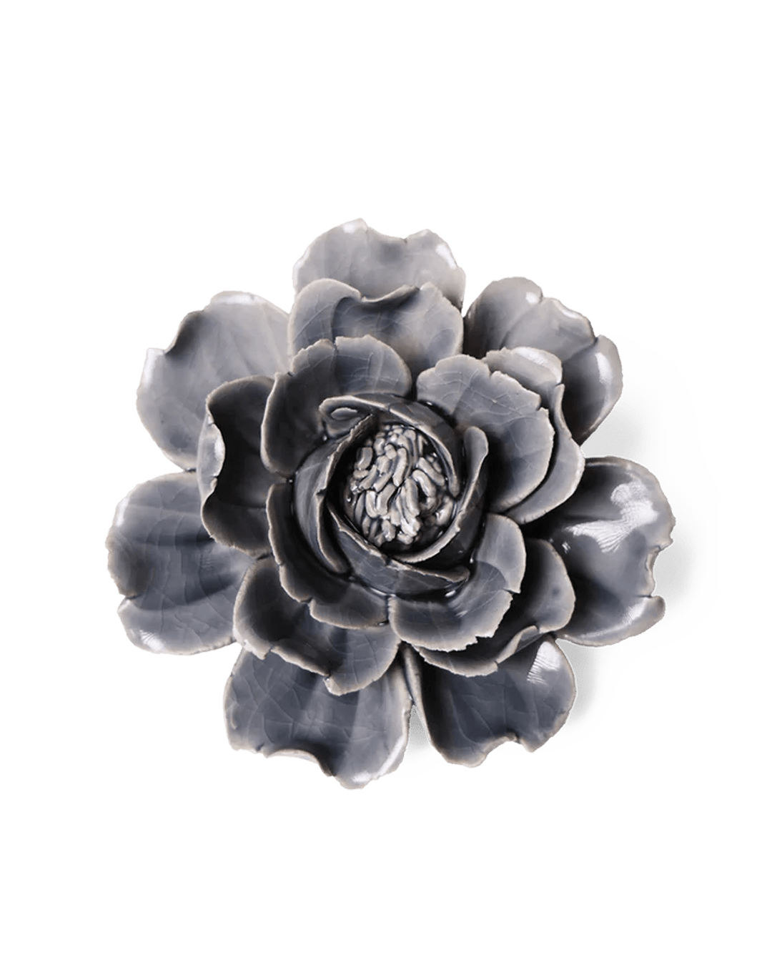 Ceramic Flower Rose Grey 6 - Chive Ceramics Studio - Ceramic Flowers - Chive Ceramics Studio