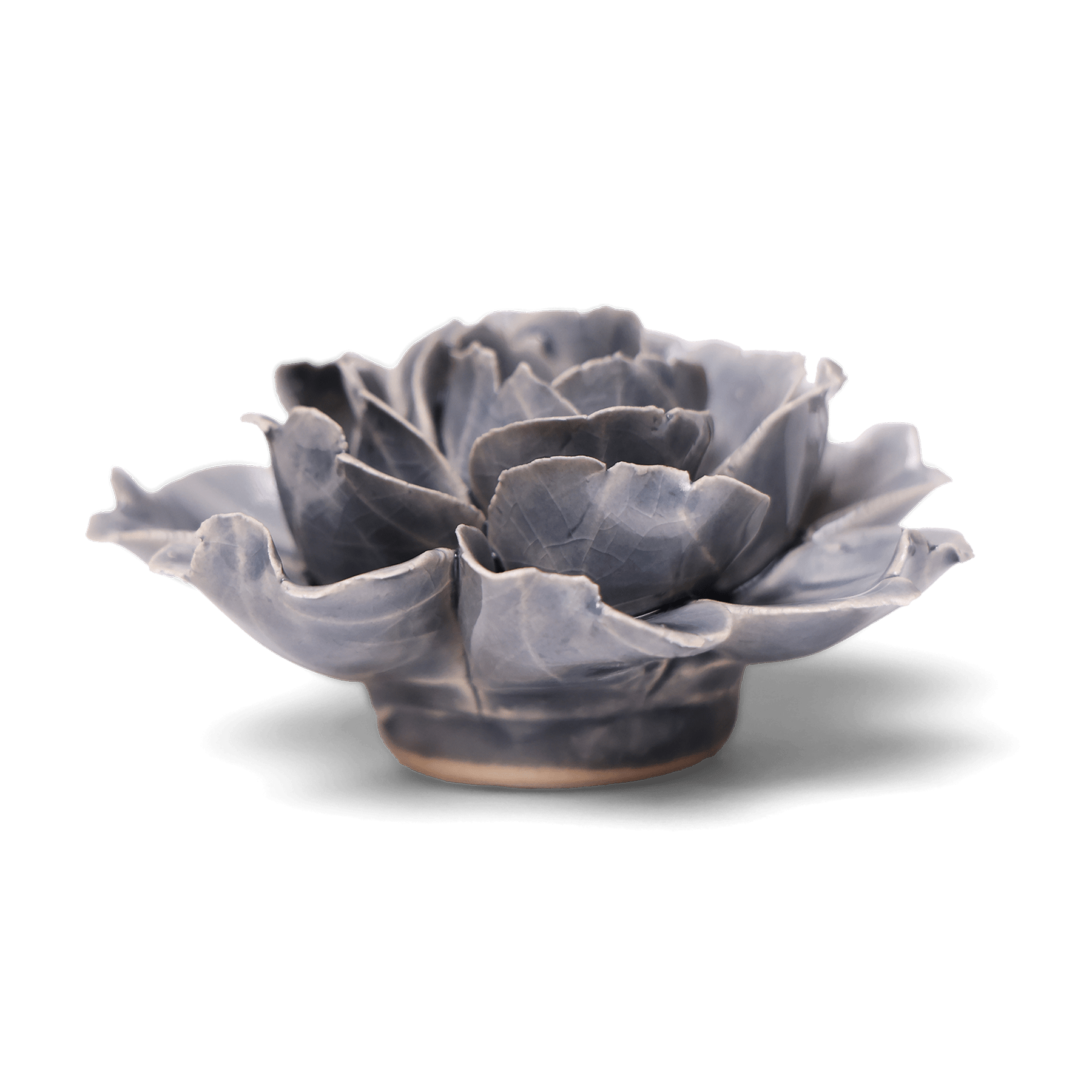 Ceramic Flower Wall Art Rose Grey 6 - Chive Ceramics Studio - Ceramic Flowers - Chive US